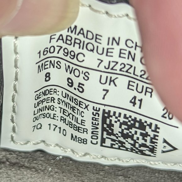 RARE Converse JW Anderson Thunderbolt One Star Glitter Sneakers - Picture 7 of 7